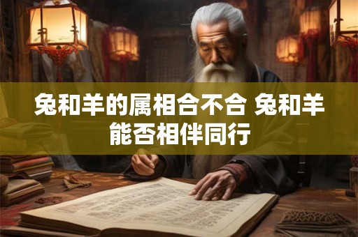 兔和羊的属相合不合 兔和羊能否相伴同行