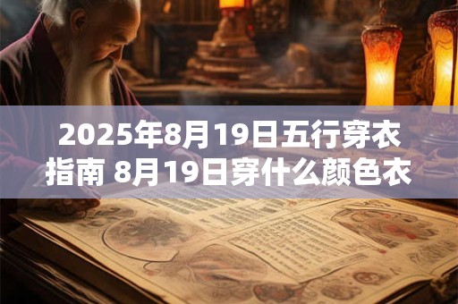 2025年8月19日五行穿衣指南 8月19日穿什么颜色衣服