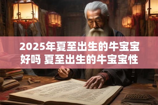 详细阅读:2025年夏至出生的牛宝宝好吗 夏至出生的牛宝宝性格怎么样 2025年夏至出生的牛宝宝好吗 夏至出生的牛宝宝性格怎么样