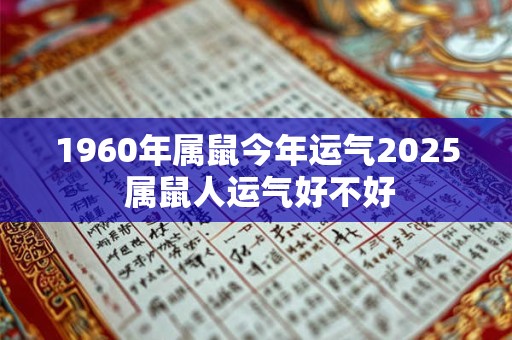 1960年属鼠今年运气2025 属鼠人运气好不好