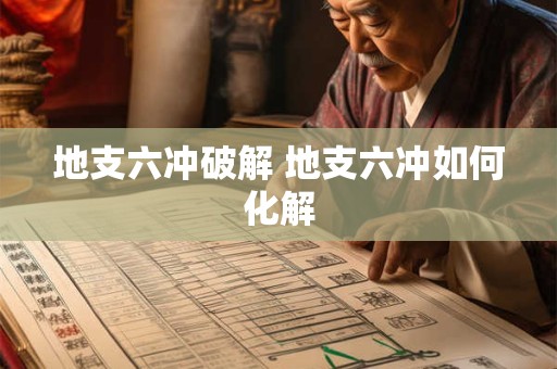 地支六冲破解 地支六冲如何化解