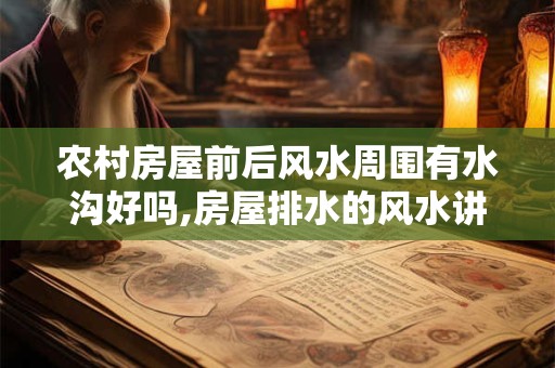 农村房屋前后风水周围有水沟好吗,房屋排水的风水讲究