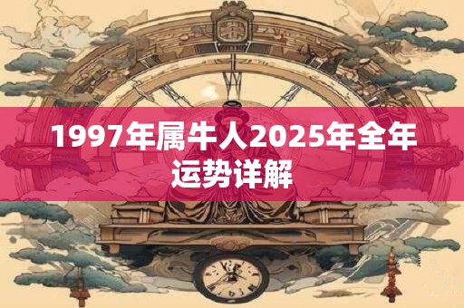 1997年属牛人2025年全年运势详解 1997年属牛人2025年全年运势详解