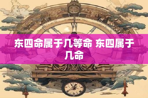 东四命属于几等命 东四属于几命