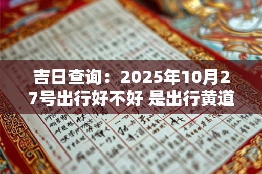 吉日查询：2025年10月27号出行好不好 是出行黄道吉日吗