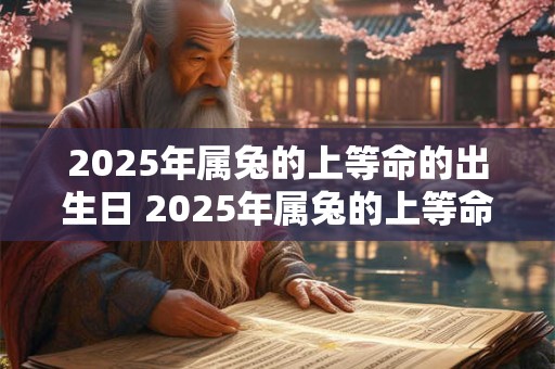 2025年属兔的上等命的出生日 2025年属兔的上等命生日是哪天