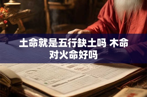 土命就是五行缺土吗 木命对火命好吗