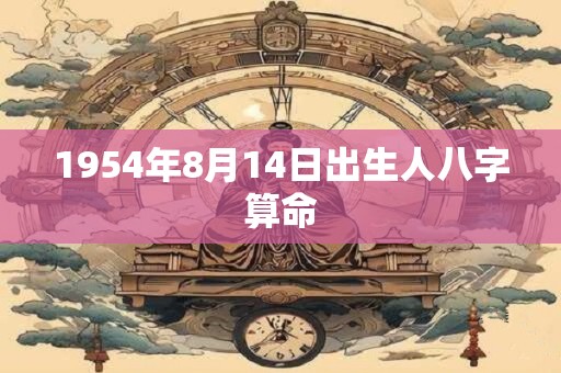 1954年8月14日出生人八字算命 1954年8月14日出生人八字算命