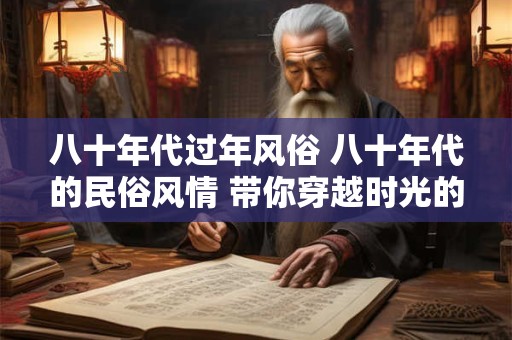 八十年代过年风俗 八十年代的民俗风情 带你穿越时光的记忆