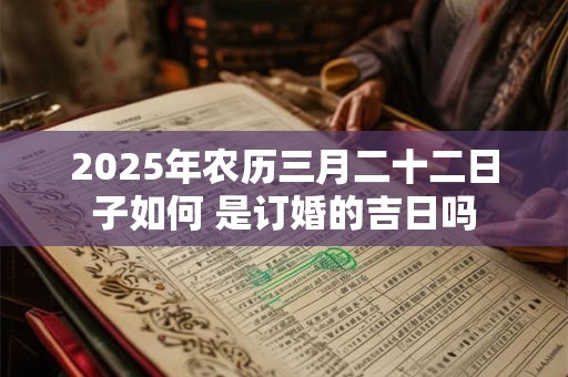 2025年农历三月二十二日子如何 是订婚的吉日吗