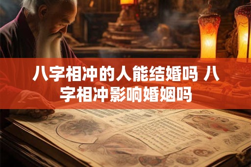 八字相冲的人能结婚吗 八字相冲影响婚姻吗 八字相冲的人能结婚吗 八字相冲影响婚姻吗