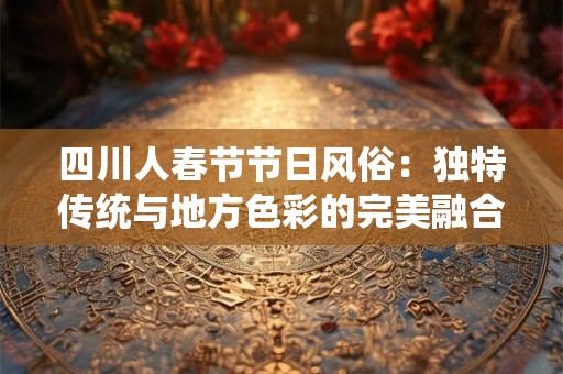 四川人春节节日风俗：独特传统与地方色彩的完美融合