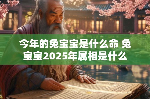 今年的兔宝宝是什么命 兔宝宝2025年属相是什么