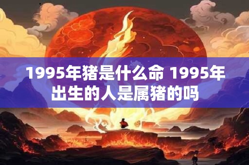 1995年猪是什么命 1995年出生的人是属猪的吗