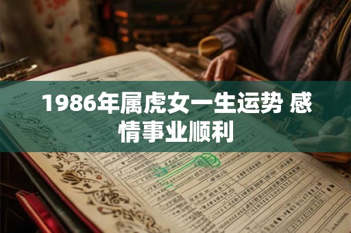 1986年属虎女一生运势 感情事业顺利