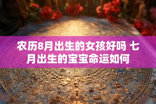 农历8月出生的女孩好吗 七月出生的宝宝命运如何