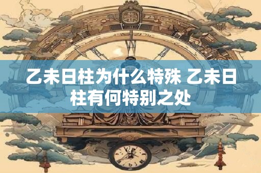 乙未日柱为什么特殊 乙未日柱有何特别之处