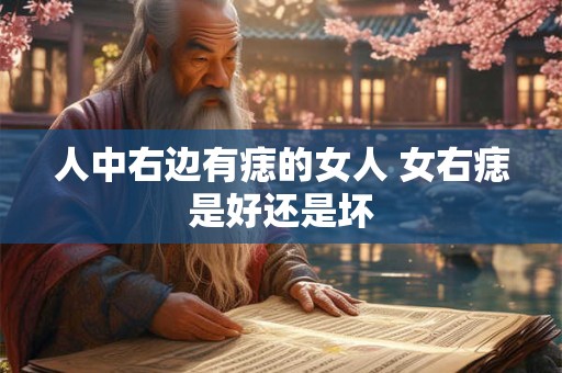 人中右边有痣的女人 女右痣是好还是坏