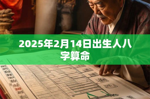 2025年2月14日出生人八字算命