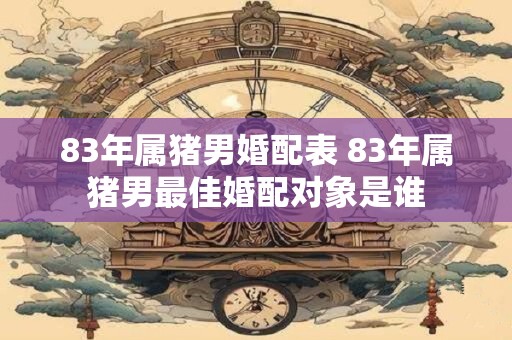 83年属猪男婚配表 83年属猪男最佳婚配对象是谁 83年属猪男婚配表 83年属猪男最佳婚配对象是谁