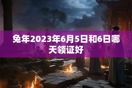 兔年2023年6月5日和6日哪天领证好