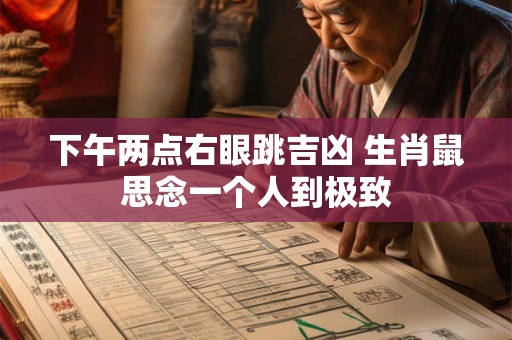 下午两点右眼跳吉凶 生肖鼠思念一个人到极致