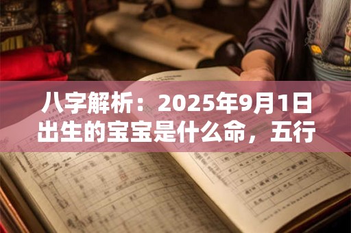 八字解析：2025年9月1日出生的宝宝是什么命，五行缺什么