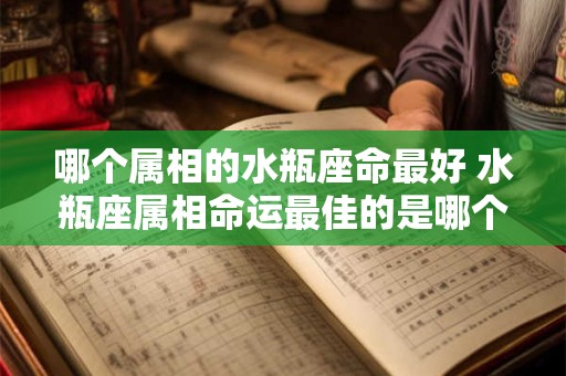 哪个属相的水瓶座命最好 水瓶座属相命运最佳的是哪个