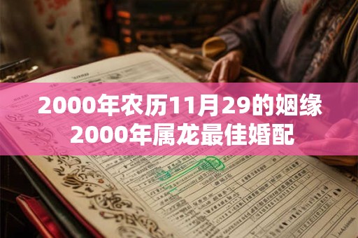 2000年农历11月29的姻缘 2000年属龙最佳婚配