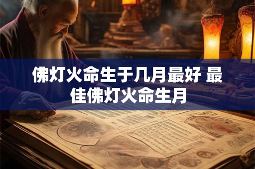 佛灯火命生于几月最好 最佳佛灯火命生月