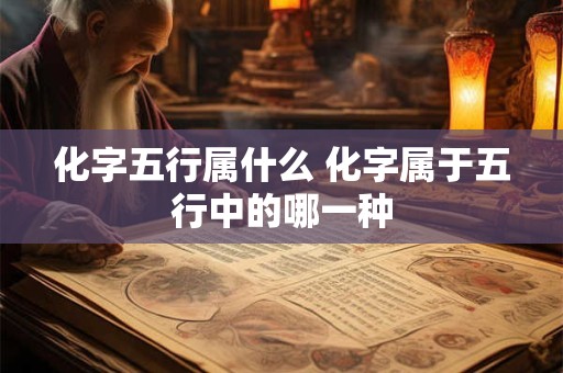 化字五行属什么 化字属于五行中的哪一种