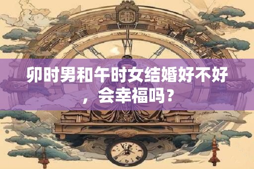 卯时男和午时女结婚好不好，会幸福吗？