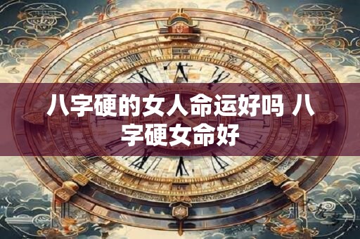 八字硬的女人命运好吗 八字硬女命好