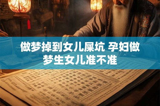 做梦掉到女儿屎坑 孕妇做梦生女儿准不准