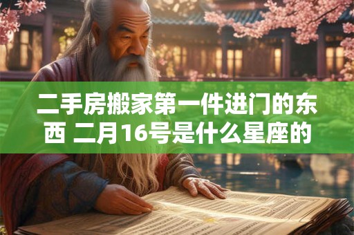 二手房搬家第一件进门的东西 二月16号是什么星座的