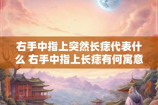 右手中指上突然长痣代表什么 右手中指上长痣有何寓意