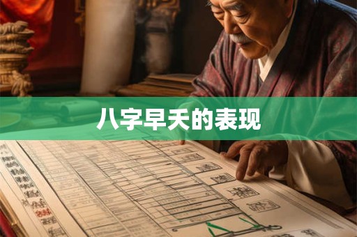 八字早夭的表现