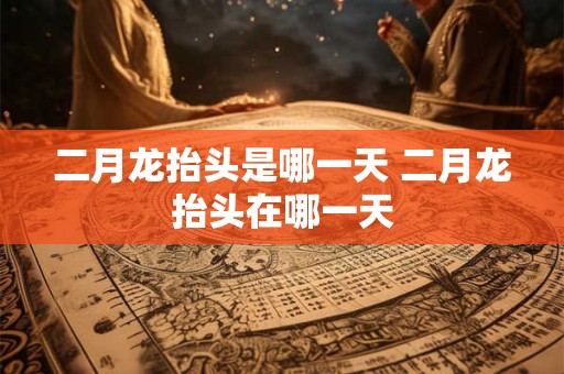 二月龙抬头是哪一天 二月龙抬头在哪一天