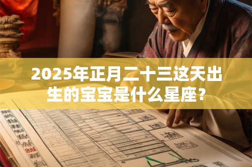 2025年正月二十三这天出生的宝宝是什么星座？
