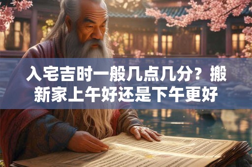 入宅吉时一般几点几分?搬新家上午好还是下午更好 入宅吉时一般几点几分?搬新家上午好还是下午更好