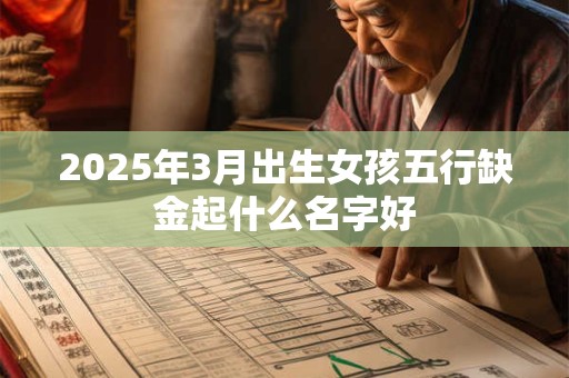 2026年3月出生女孩五行缺金起什么名字好