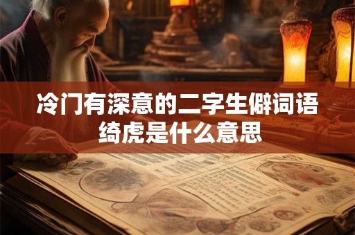 冷门有深意的二字生僻词语 绮虎是什么意思