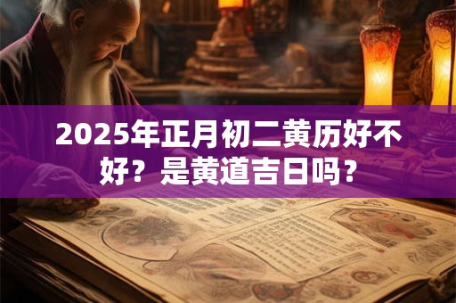 2025年正月初二黄历好不好?是黄道吉日吗? 2025年正月初二黄历好不好?是黄道吉日吗?