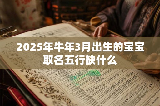 2025年牛年3月出生的宝宝取名五行缺什么