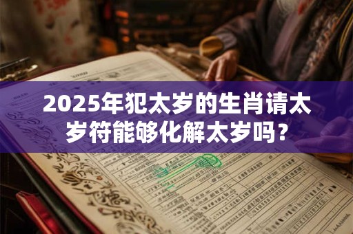 2025年犯太岁的生肖请太岁符能够化解太岁吗？