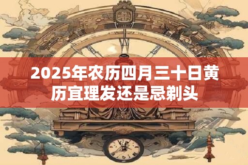 2025年农历四月三十日黄历宜理发还是忌剃头