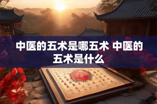 中医的五术是哪五术 中医的五术是什么 中医的五术是哪五术 中医的五术是什么