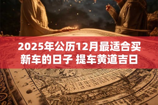 2025年公历12月最适合买新车的日子 提车黄道吉日