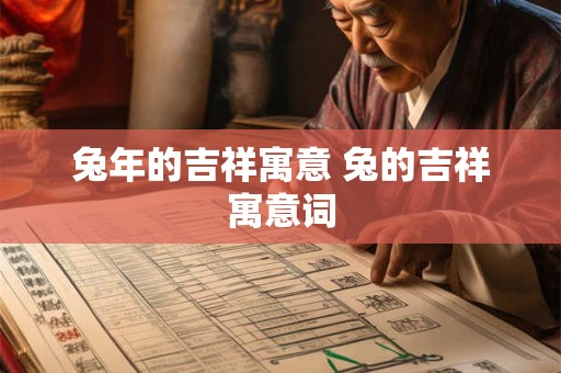 兔年的吉祥寓意 兔的吉祥寓意词
