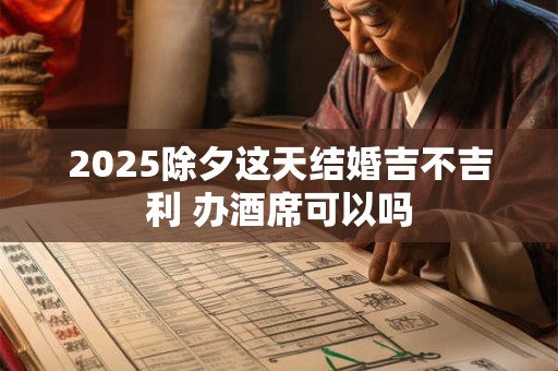 2025除夕这天结婚吉不吉利 办酒席可以吗
